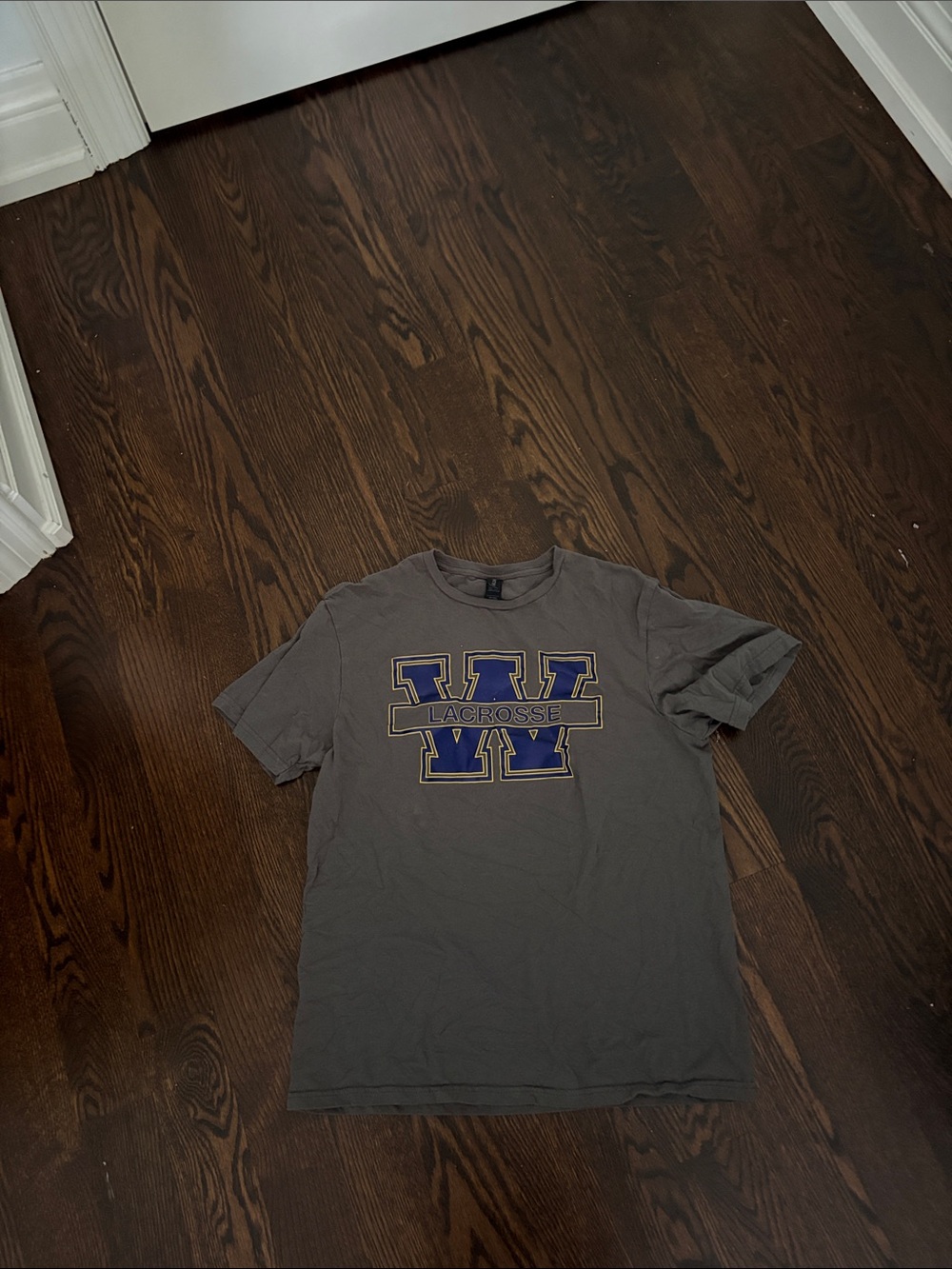 Men's Gray 'W Lacrosse' Graphic T‑Shirt